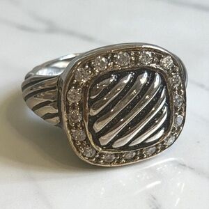 Sterling and Cz Ring